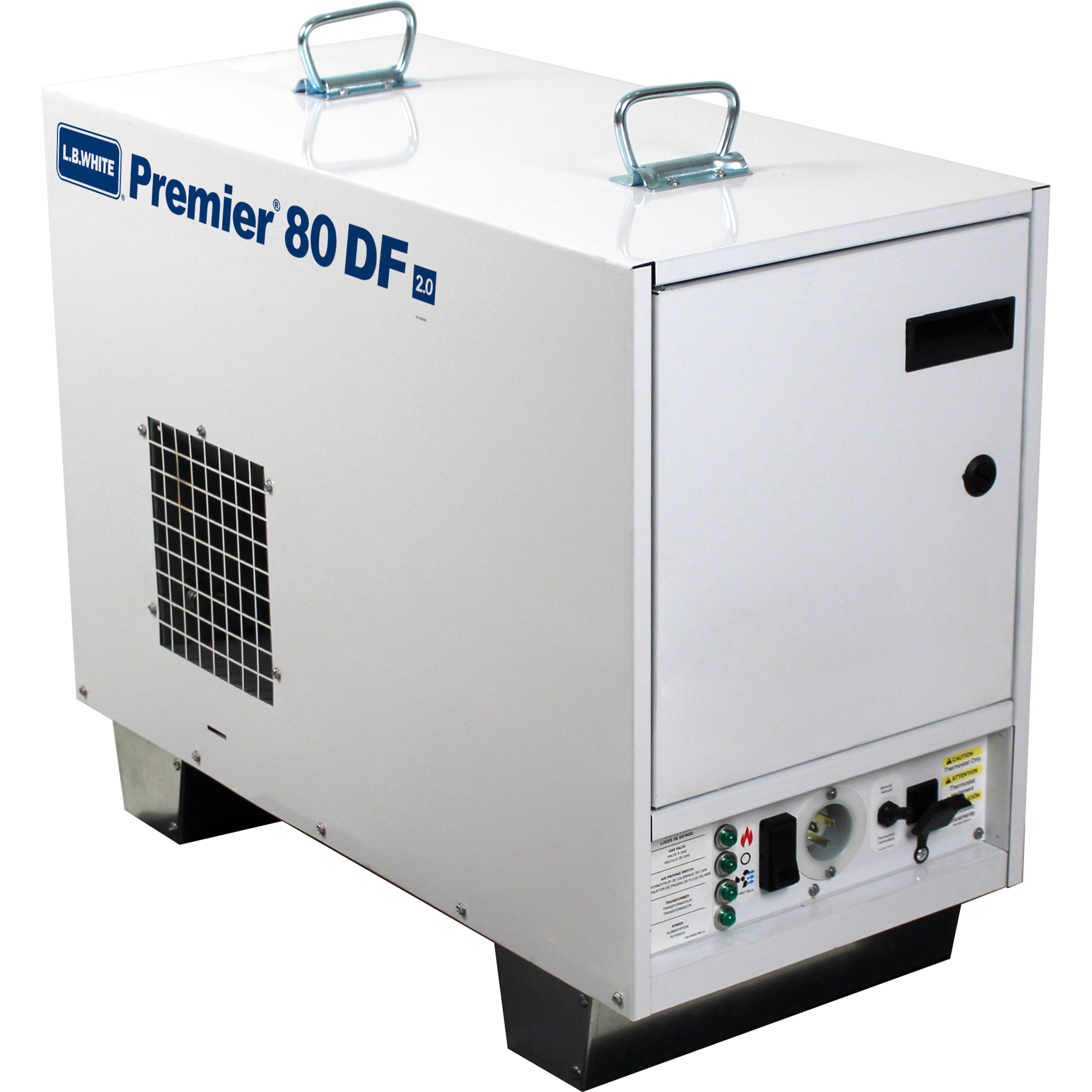 L.B. White Premier 80 DF 2.0 80K BTU LP/NG Enclosed Flame, Heat Type Forced Air, Heat Output 80000 Btu/hour, Model# Premier 80 DF 2.0